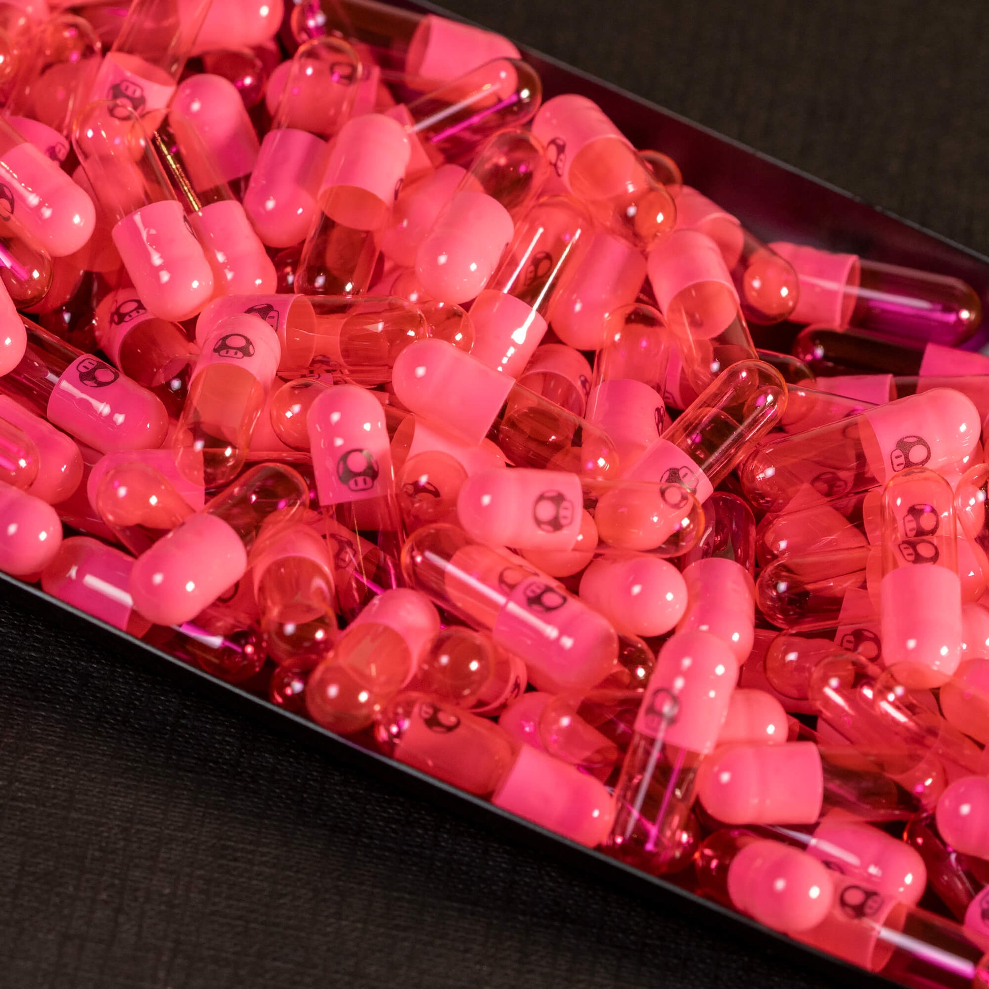 Pink Musroom Captain Caps Empty Capsule