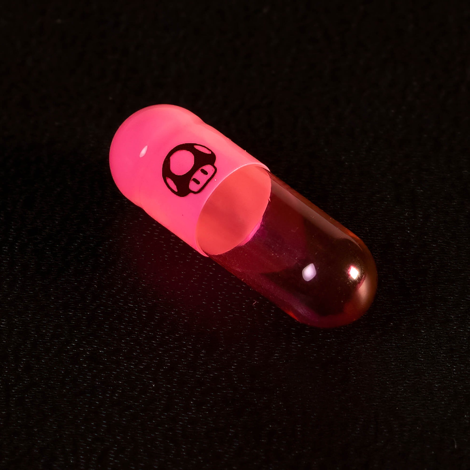 Pink Musroom Captain Caps Empty Capsule