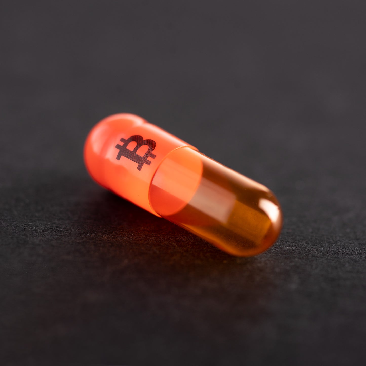 Orange BTC Empty Gelatin Capsules - Size 0