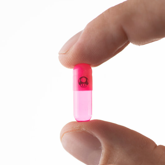 Pink Mushrooms Empty Capsules - Size 0
