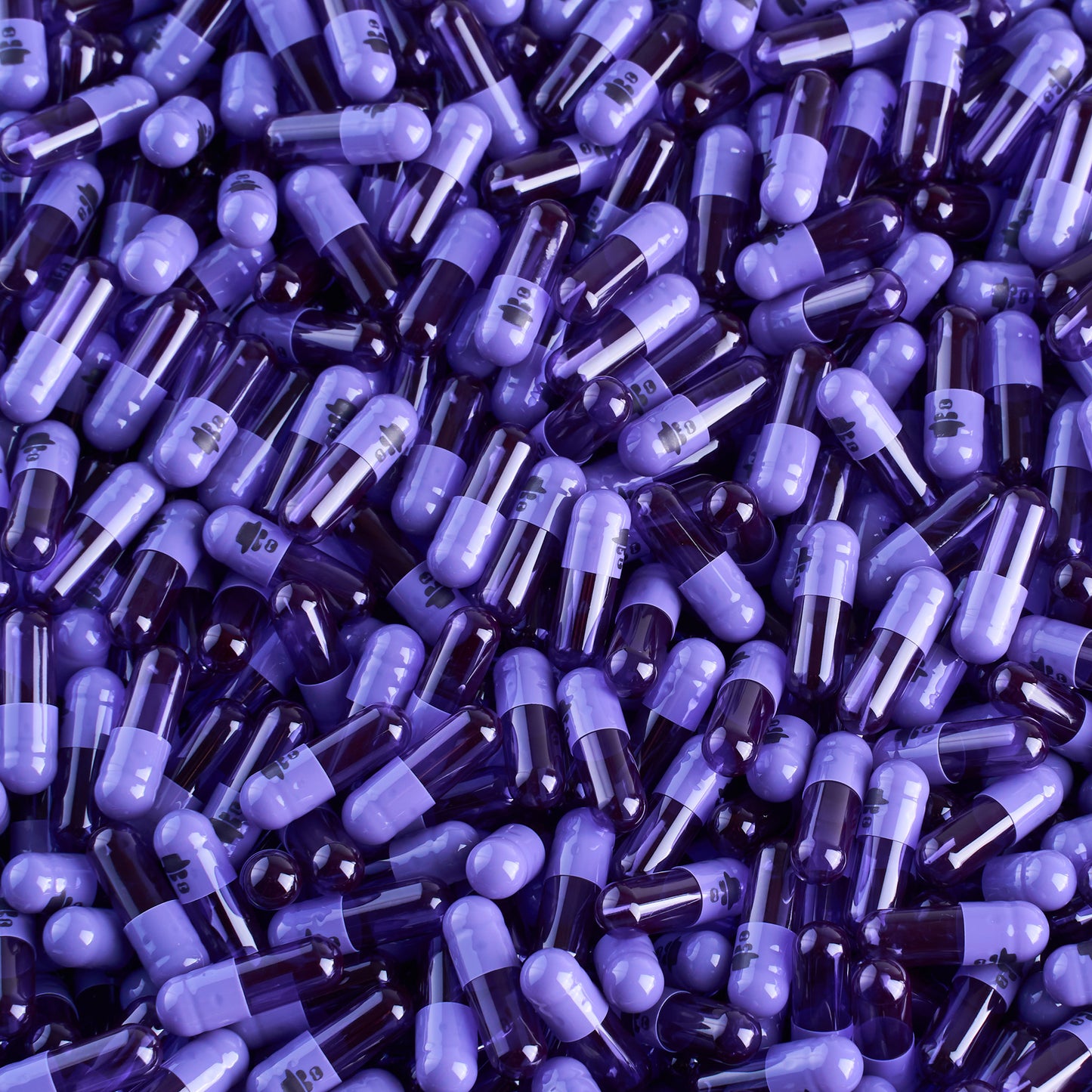 Purple Heisenberg Empty Gelatin Capsules - Size 1
